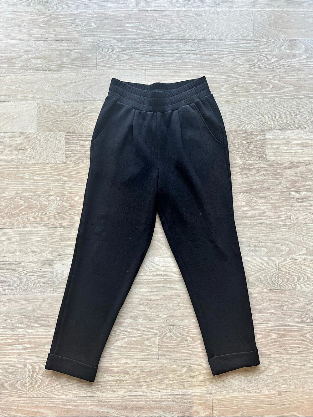 Varley The Rolled Cuff 25-Inch Pants Black Rolled Cuff Size XS